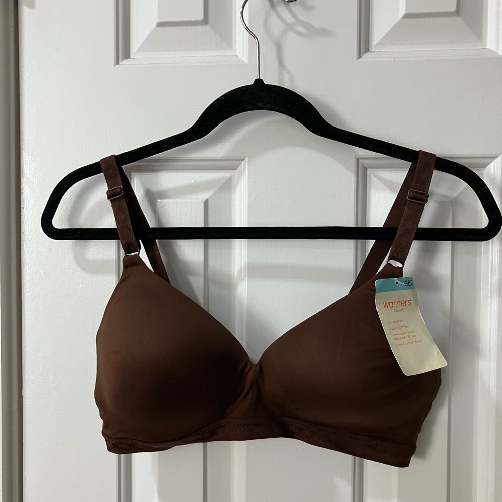 Warner's Women's Chocolate Brown Bra